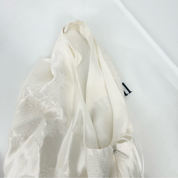 NWT Reformation Alisa Silk Maxi Dress in Ivory Jacquard - Picture 15 of 15